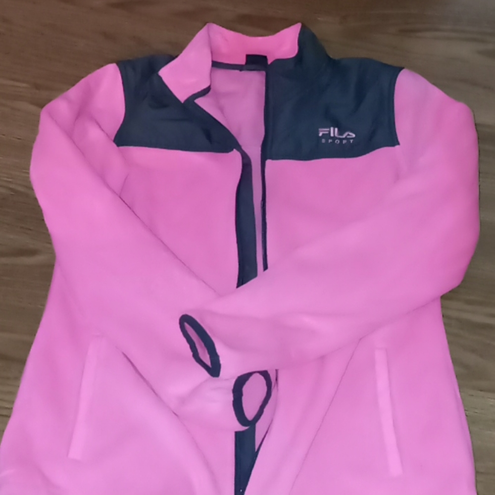 Pink Fila sweater